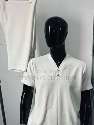 Classic Plain White Turkish Kaftan Top and Down