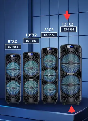 12inch Bluetooth Speaker With Wireless Mic, Rechargeable