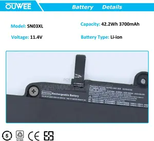 SN03XL Laptop Battery Compatible With HP Elitebook 820