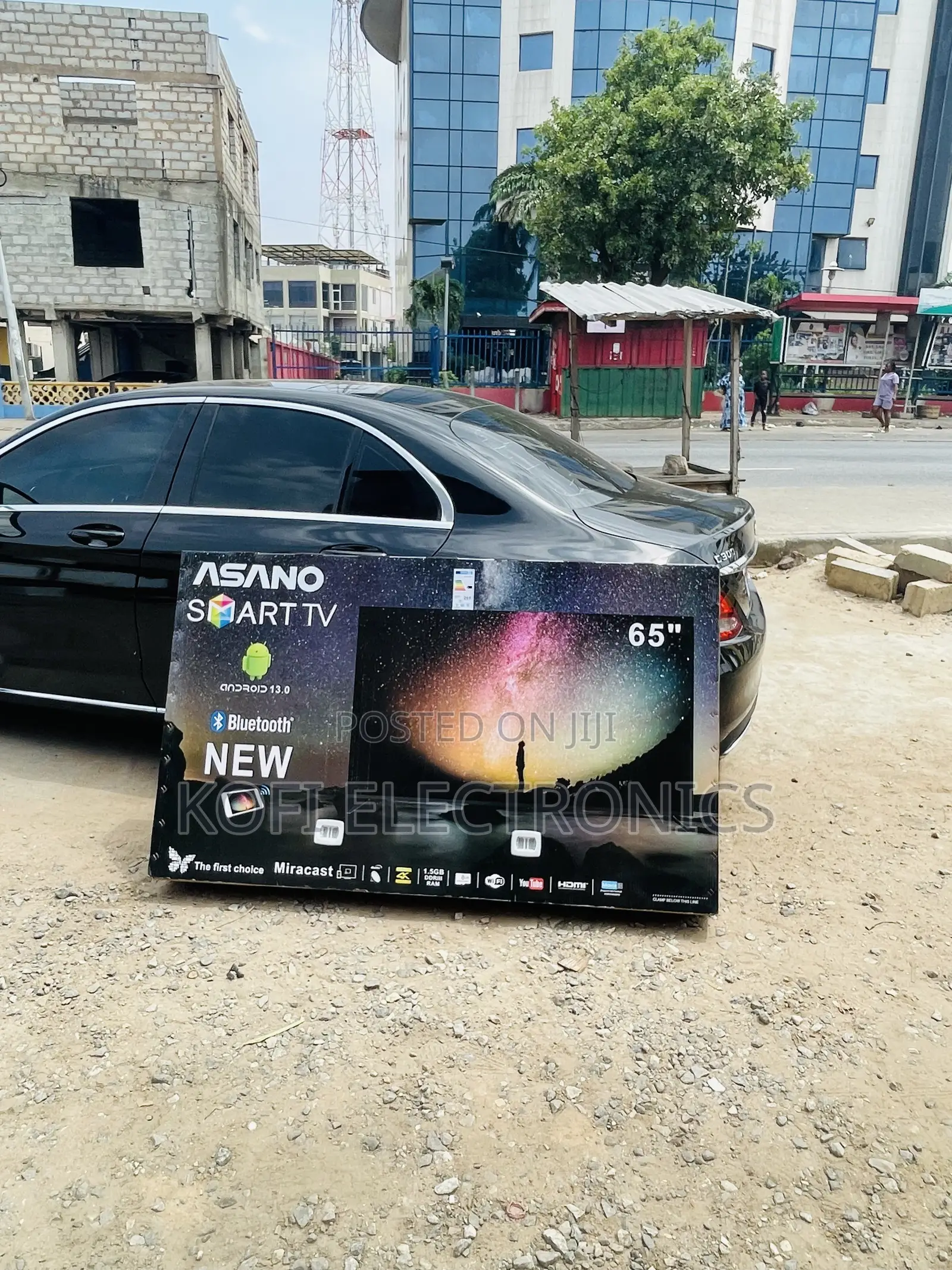 Miracast Asano 65′′ UHD Smart Satellite TV – Blac