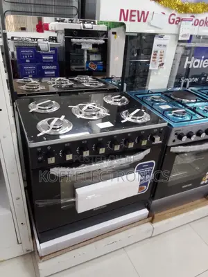 Black Body Color Bruhm 90 X 60 COOKER WITH 5 GAS BURNER