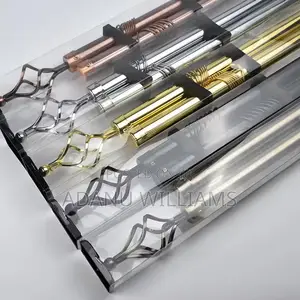 Non-Caustic Extendable Quality Double Curtains Rod(In Colors