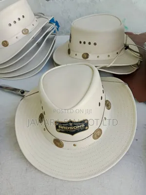 Rolled Brim Cowboy Leather Hat For Festival Gathering Adult Hand Made