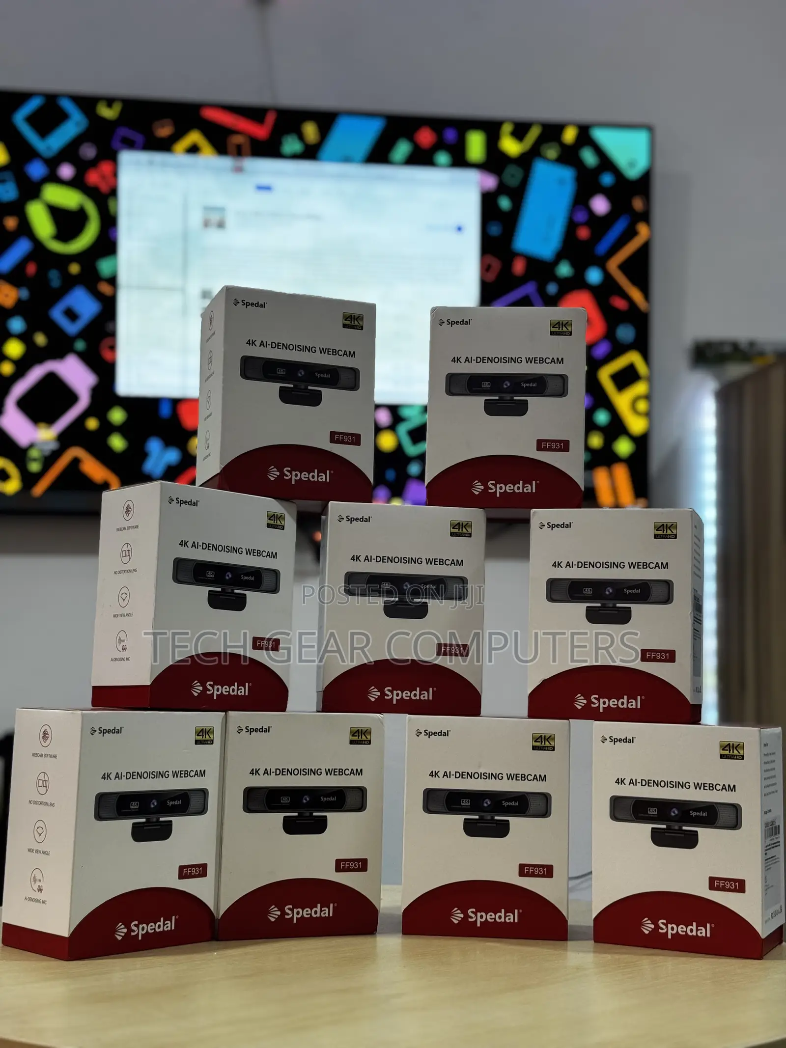 Spedal Ff931 Uhd Webcam With Built-in Ai Noise