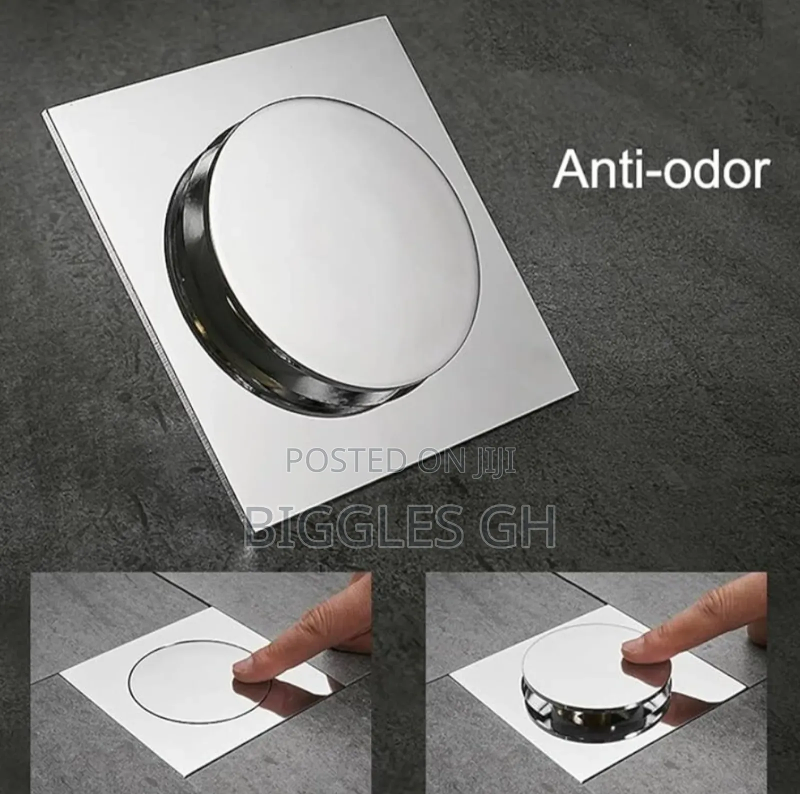 4" Pop- Up Stainless Steel Floor Drain