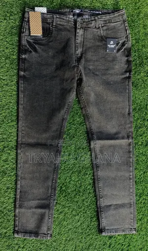 Top Quality Faded Ash Oxygen Stock Jeans for Sale