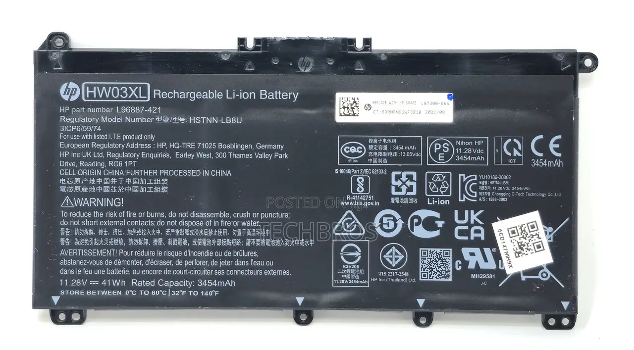 Original Battery for HP Pavilion 15-Hw03xl