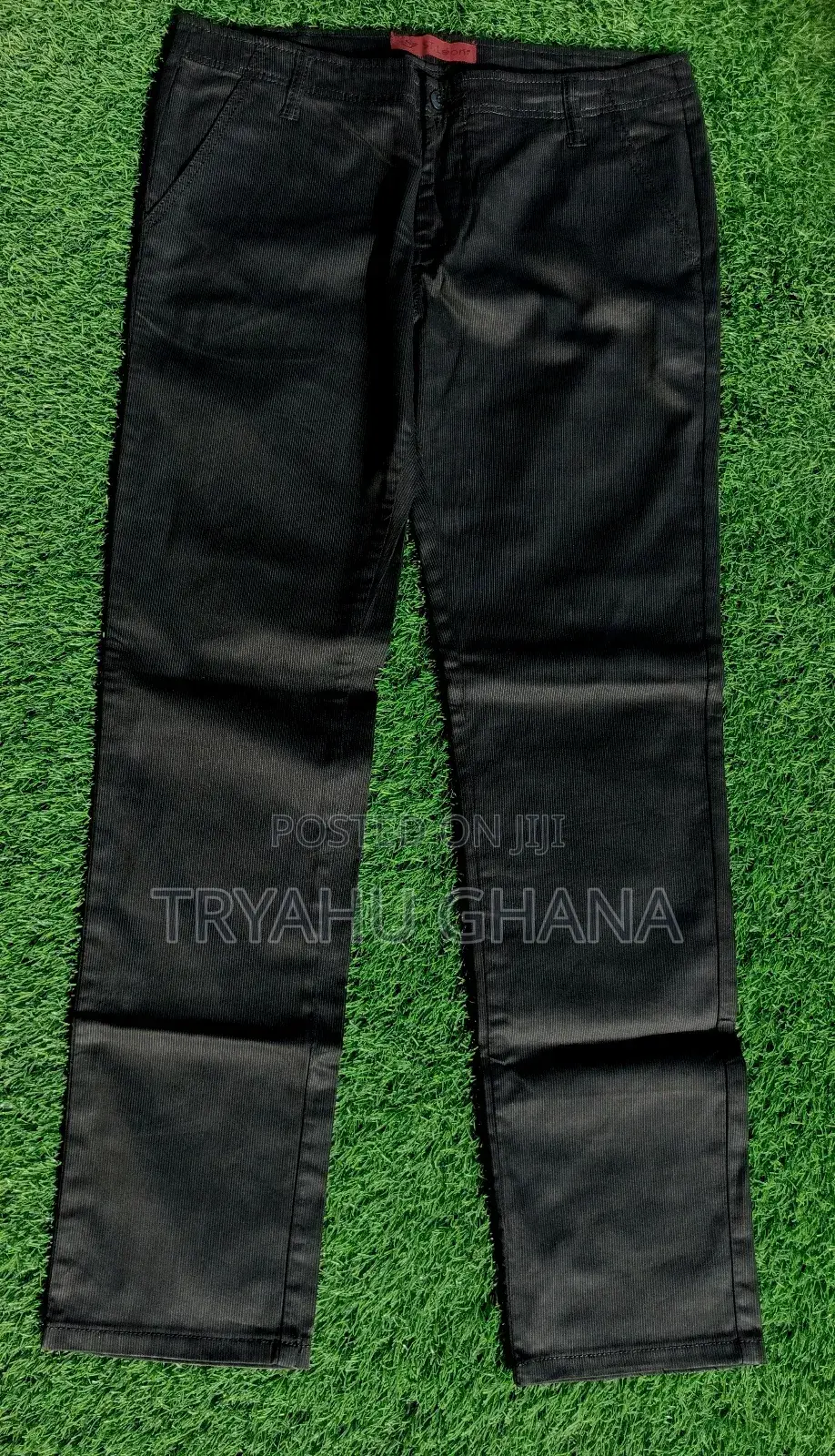 Classy Pure Black Kharki Jeans Trousers Available in Size 34