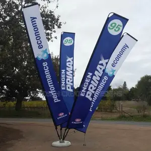 Teadrop , Feather,Teliscopic Flag With Printing