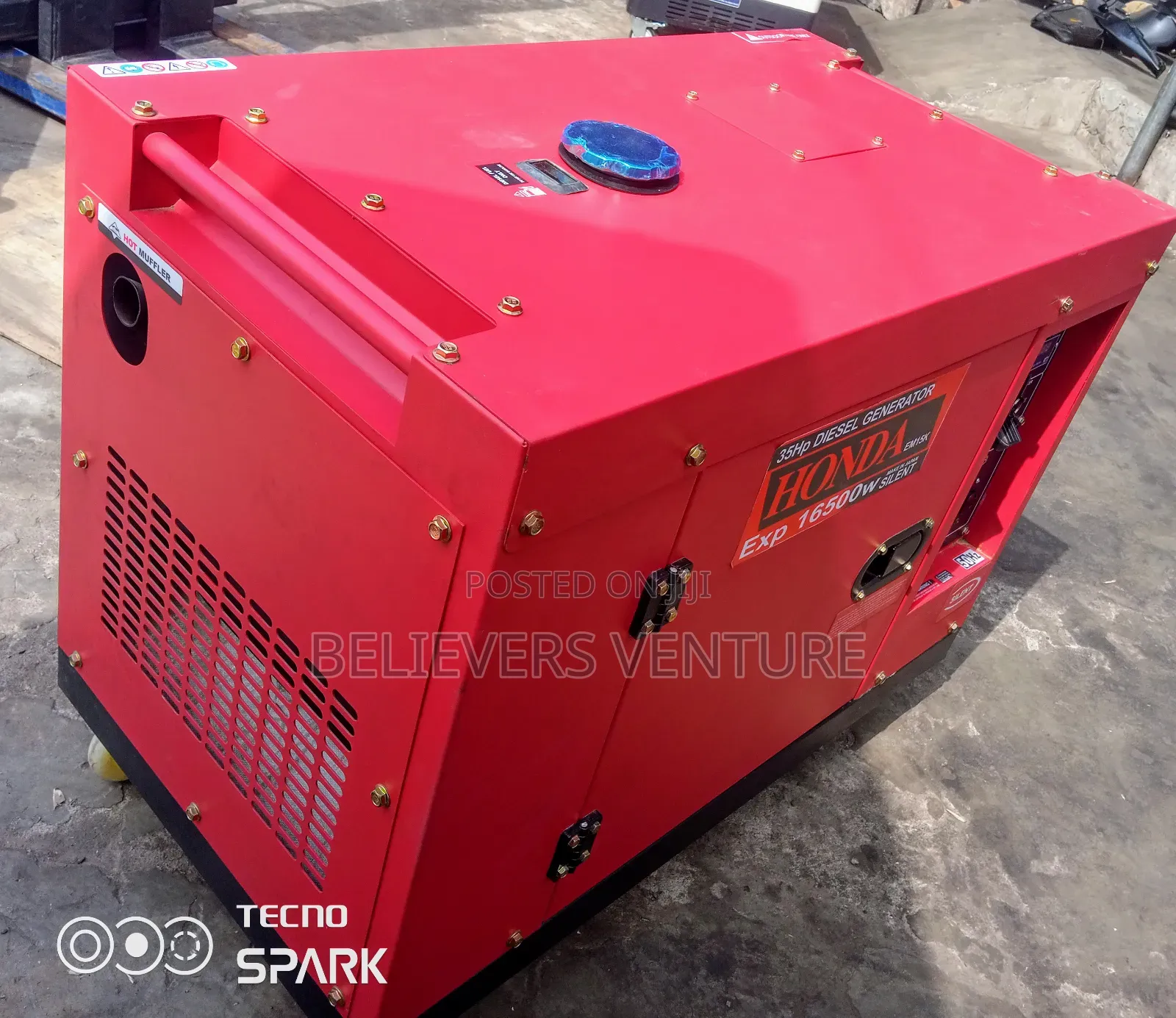 Honda 15kva Diesel Generator 16500watt 230/240watt Generator