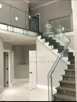 Tempered Glass With Balusters Stainless Steel Works