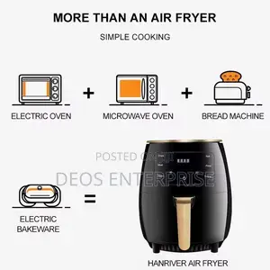 Industrial 6l Silver Crest Air Fryer for Kitchen