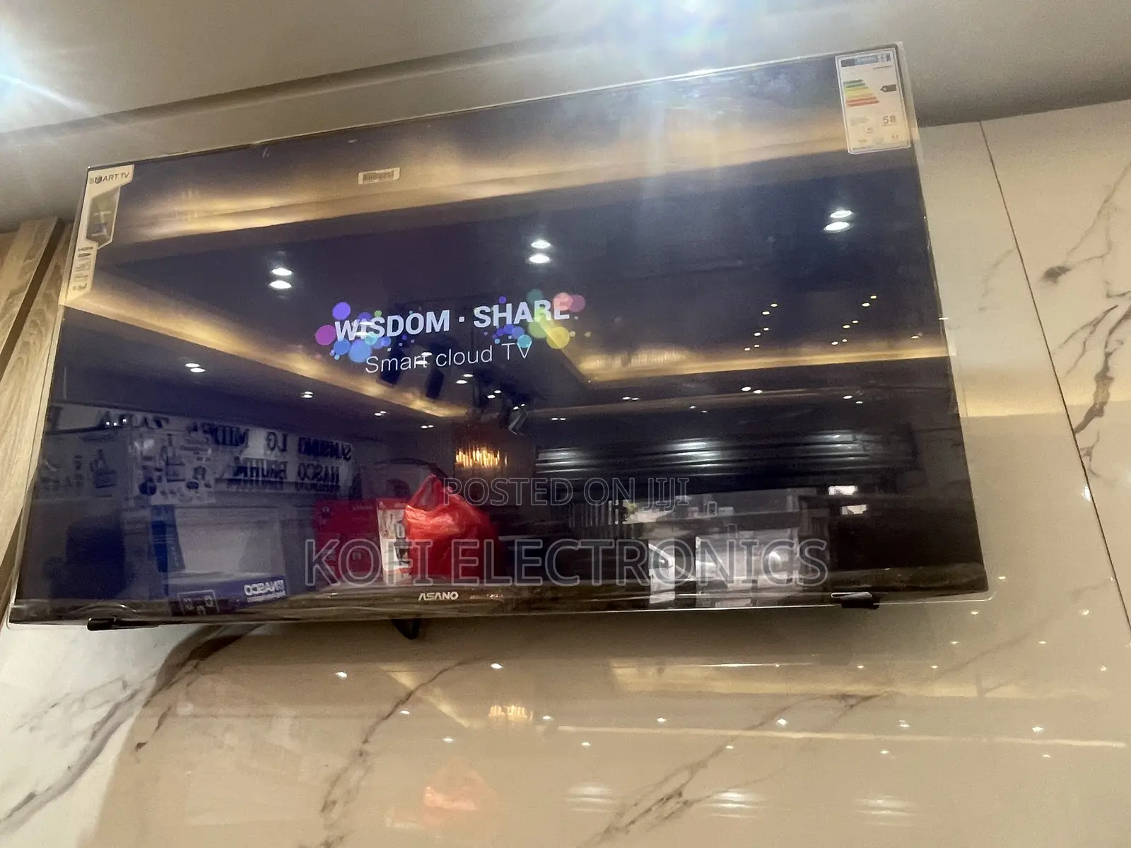 Full HD Android Asano TV - 43'' - HDMI Coax Ports - Black