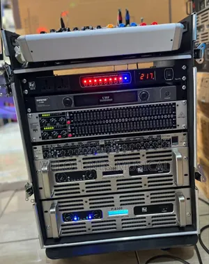 Double Pair of Ev Mid and Bass Speakers Full Set Amp Rack