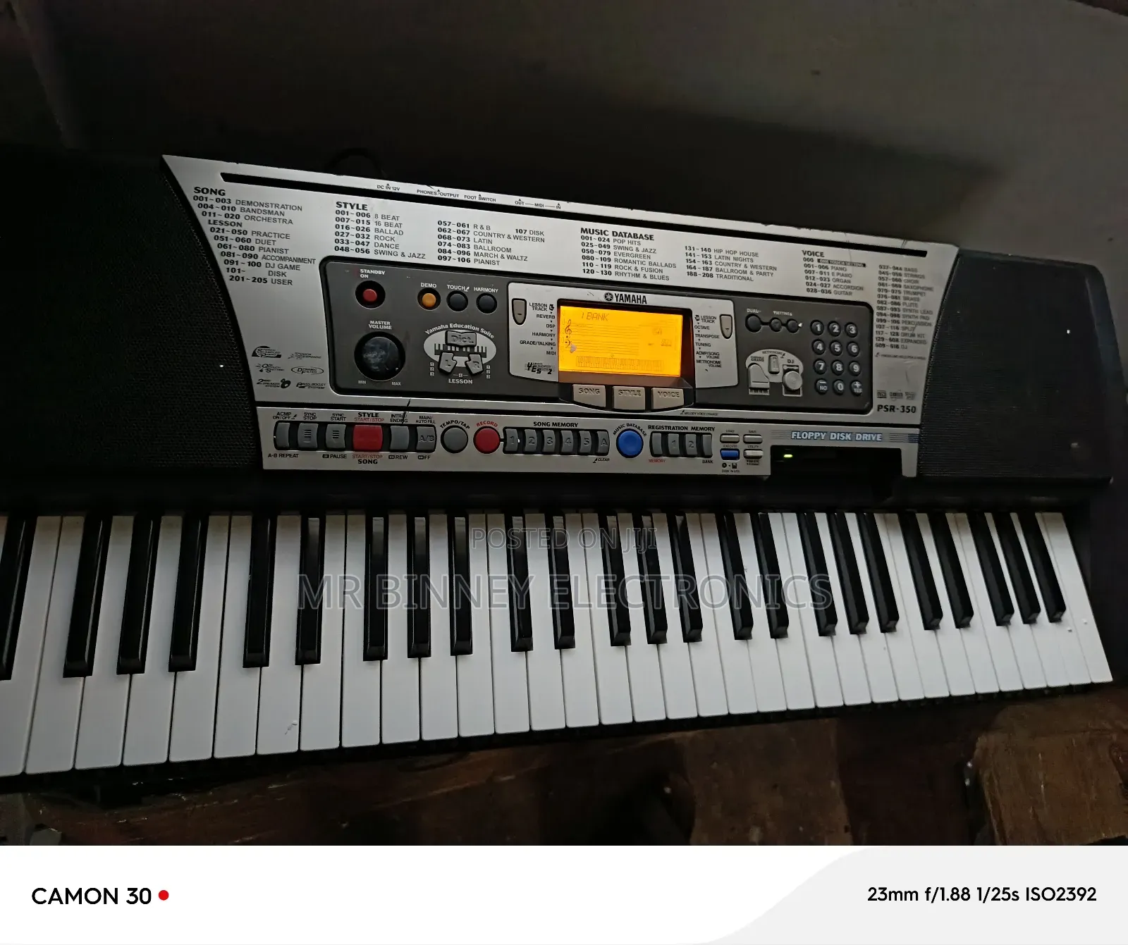 Yamaha PSR E350