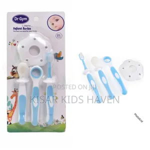 Dr Gym Toothbrush Set With Anti Choking Shield 0 to 2 Yrs
