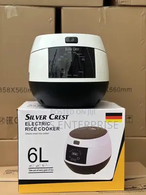 6L Spacious Silver Crest Rice Cooker