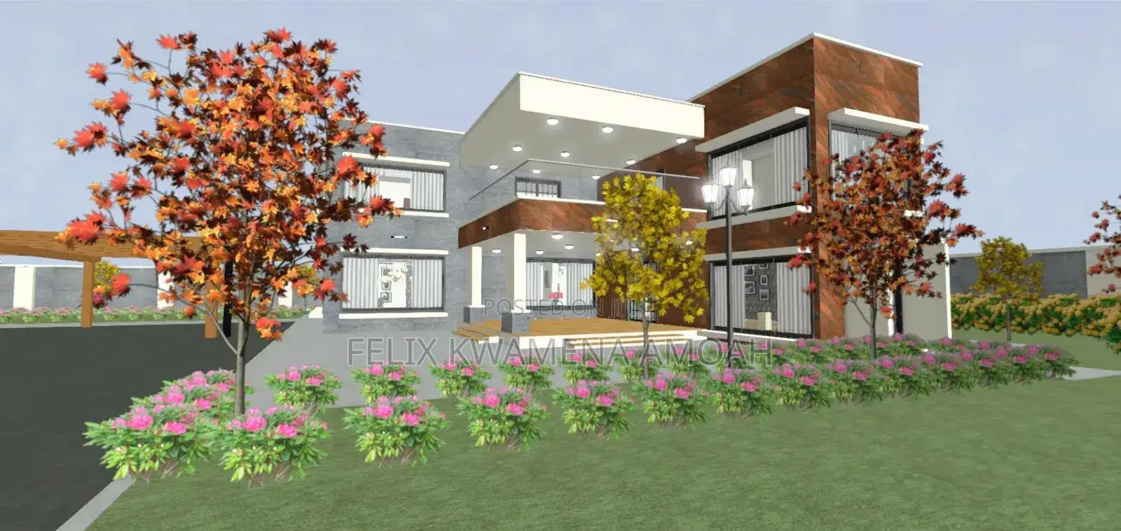 Town House Design Construction (Three -Bedroom)
