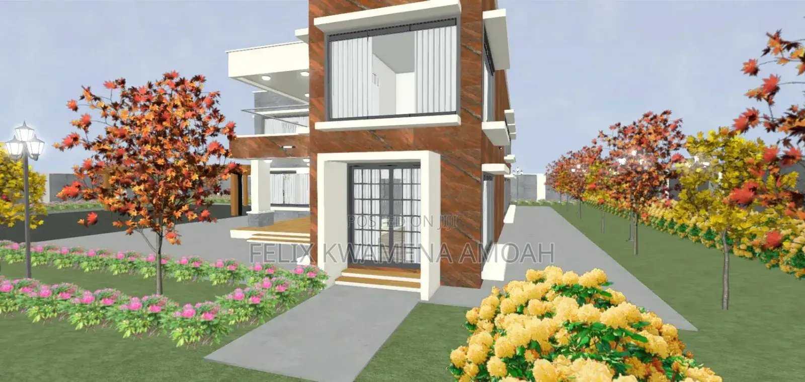 Town House Design Construction (Three -Bedroom)