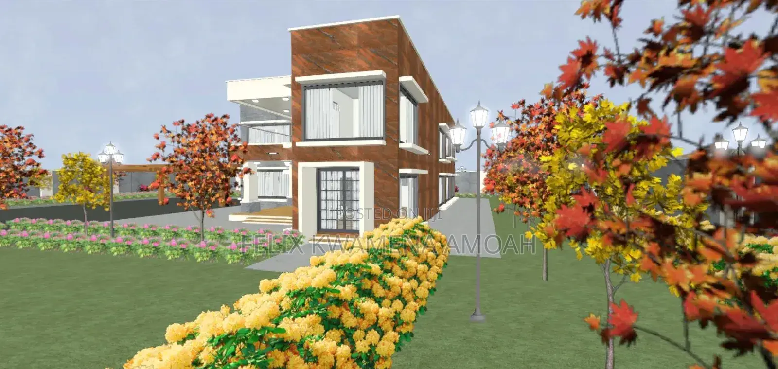 Town House Design Construction (Three -Bedroom)