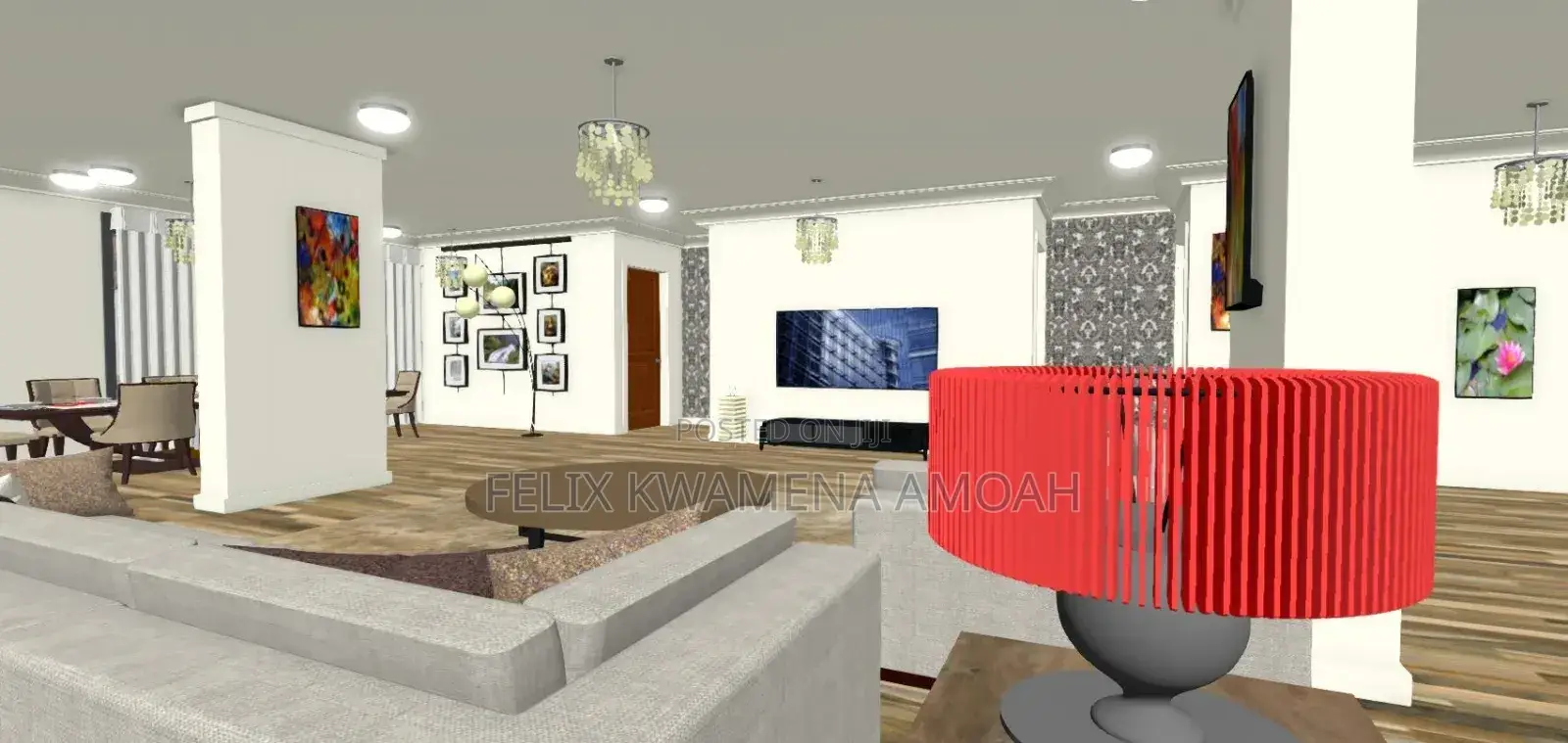 Town House Design Construction (Three -Bedroom)