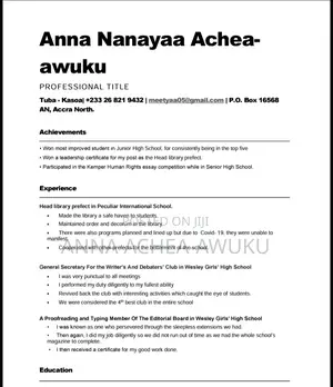 Customer Service Representative ( Female