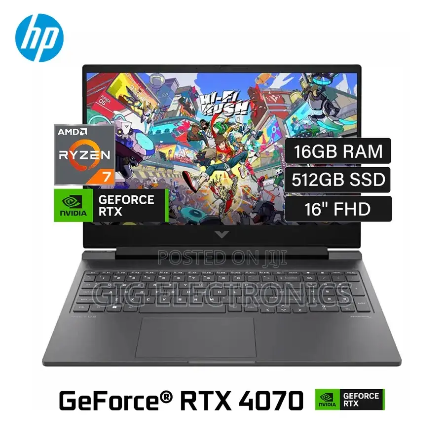 New Laptop HP Victus 16 16GB AMD Ryzen 7 SSD 512GB