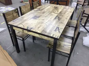 Wooden Table With Six Chairs
