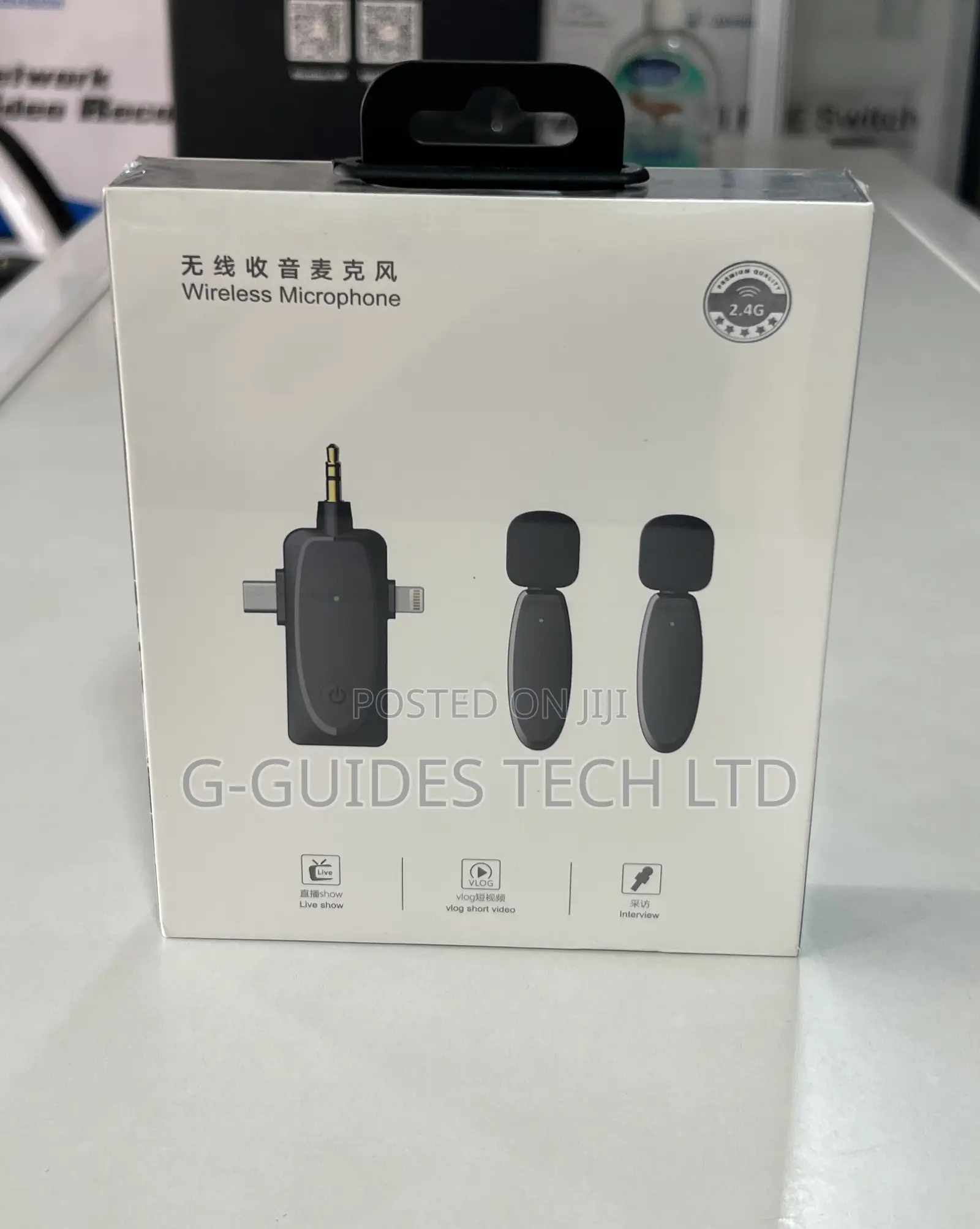 3 In 1 Wireless Microphones For iPhone, Android, And Camera