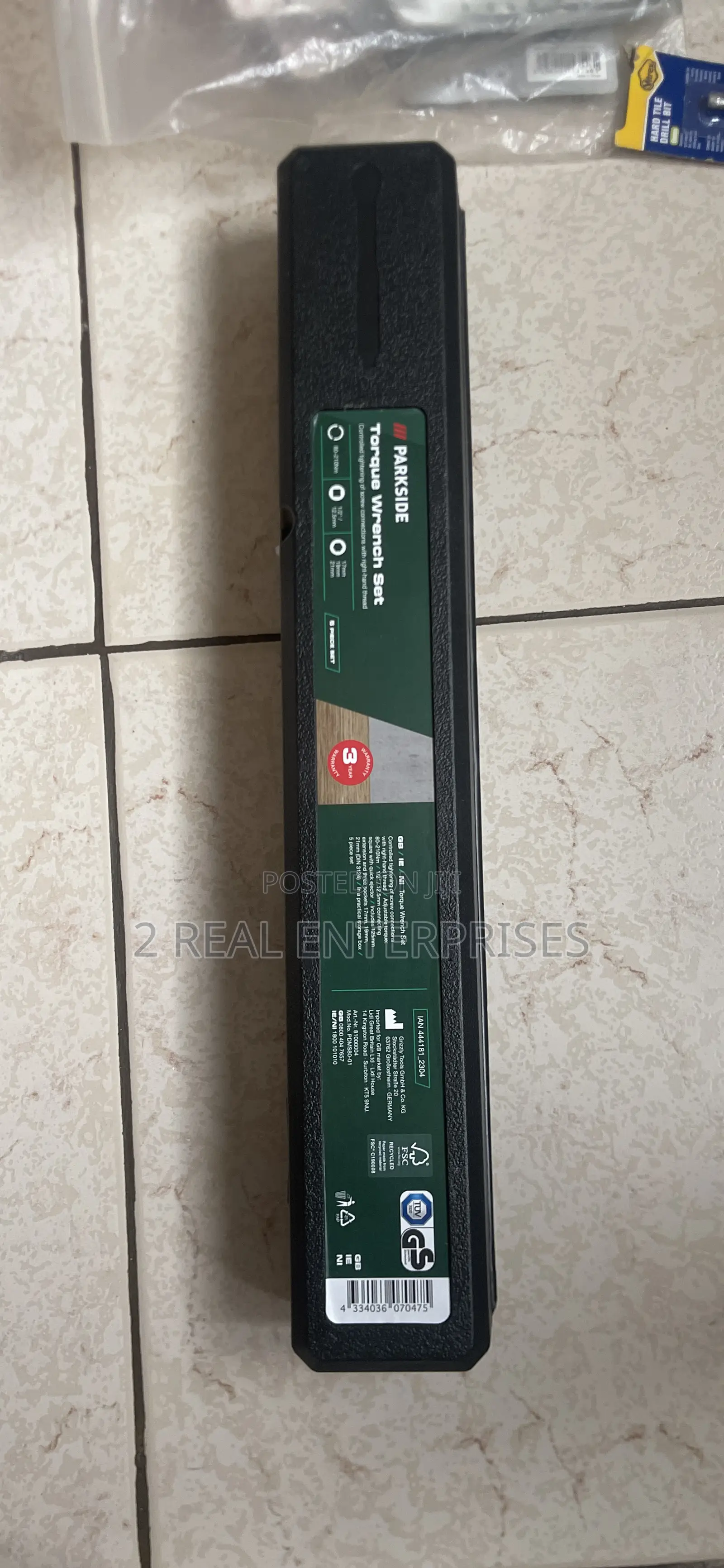 Parkside Adjustable Torque Wrench 5 Pieces Set 1/2” From UK