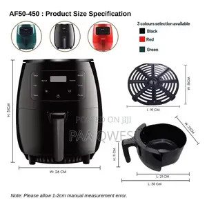 Multifunctional High Quality 6L Silver Crest Air Fryer