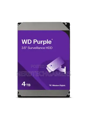 Western Digital 4TB WD Purple Internal HDD - 4TB