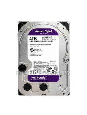 Western Digital 4TB WD Purple Internal HDD - 4TB