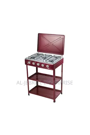 5 Burner Nasco Gas Stove With Shelve Stands