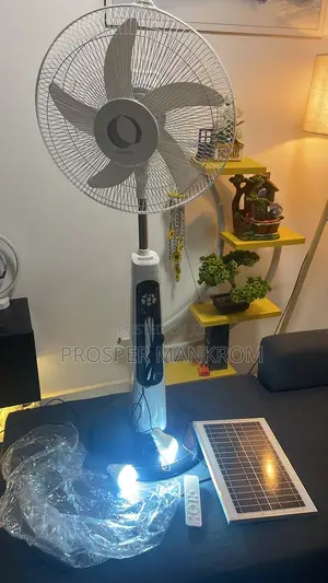Solar and Rechargeable Fan