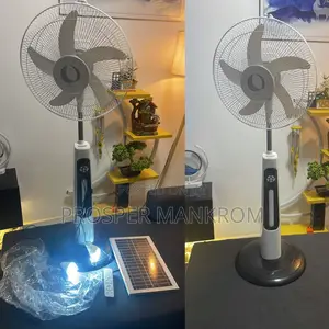 Solar and Rechargeable Fan