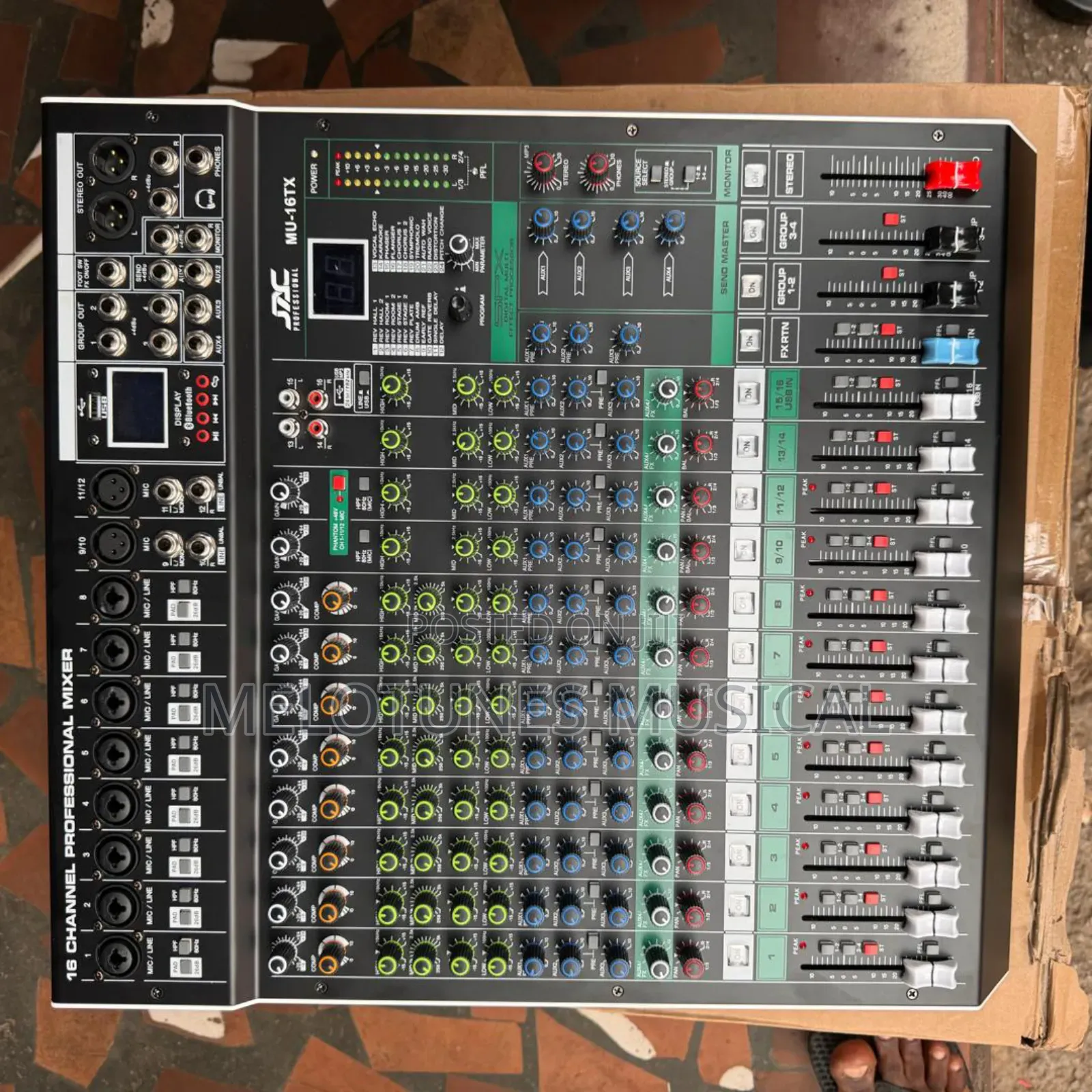 JAC MU-16TX 16 Channel Bluetooth Audio Mixer With USB