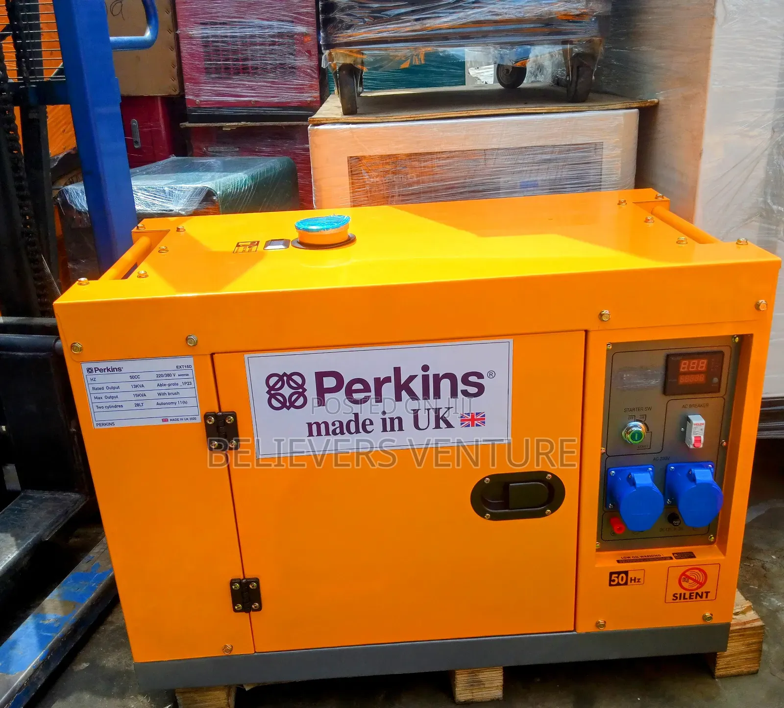 Qualified 15kva Diesel Generator Perkins 16500watt Generator