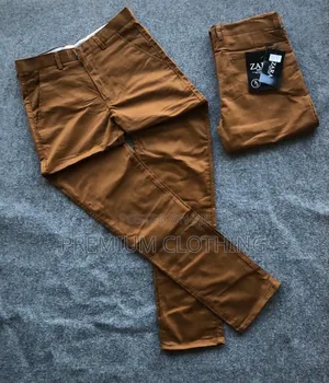 Correct Zara Khaki Trousers For Men