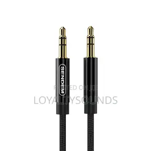 2 Meters 3.5mm Male to Male Braided Audio Cable