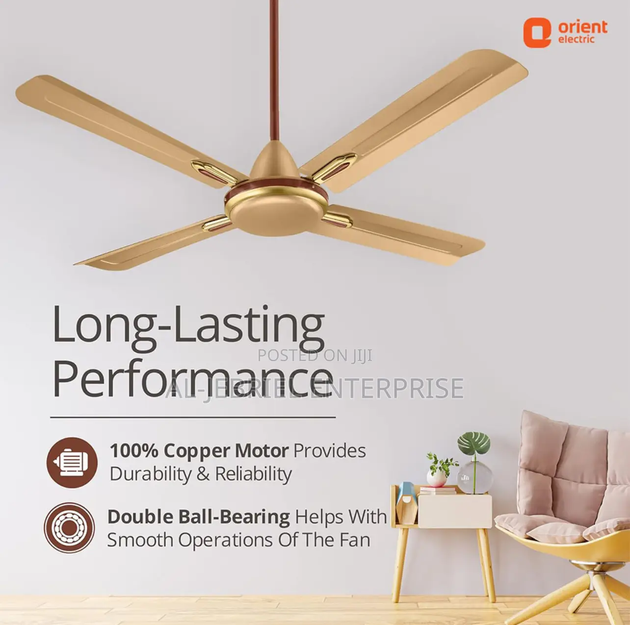 Long Lasting Performance 48inchs Orient Ceiling Fan