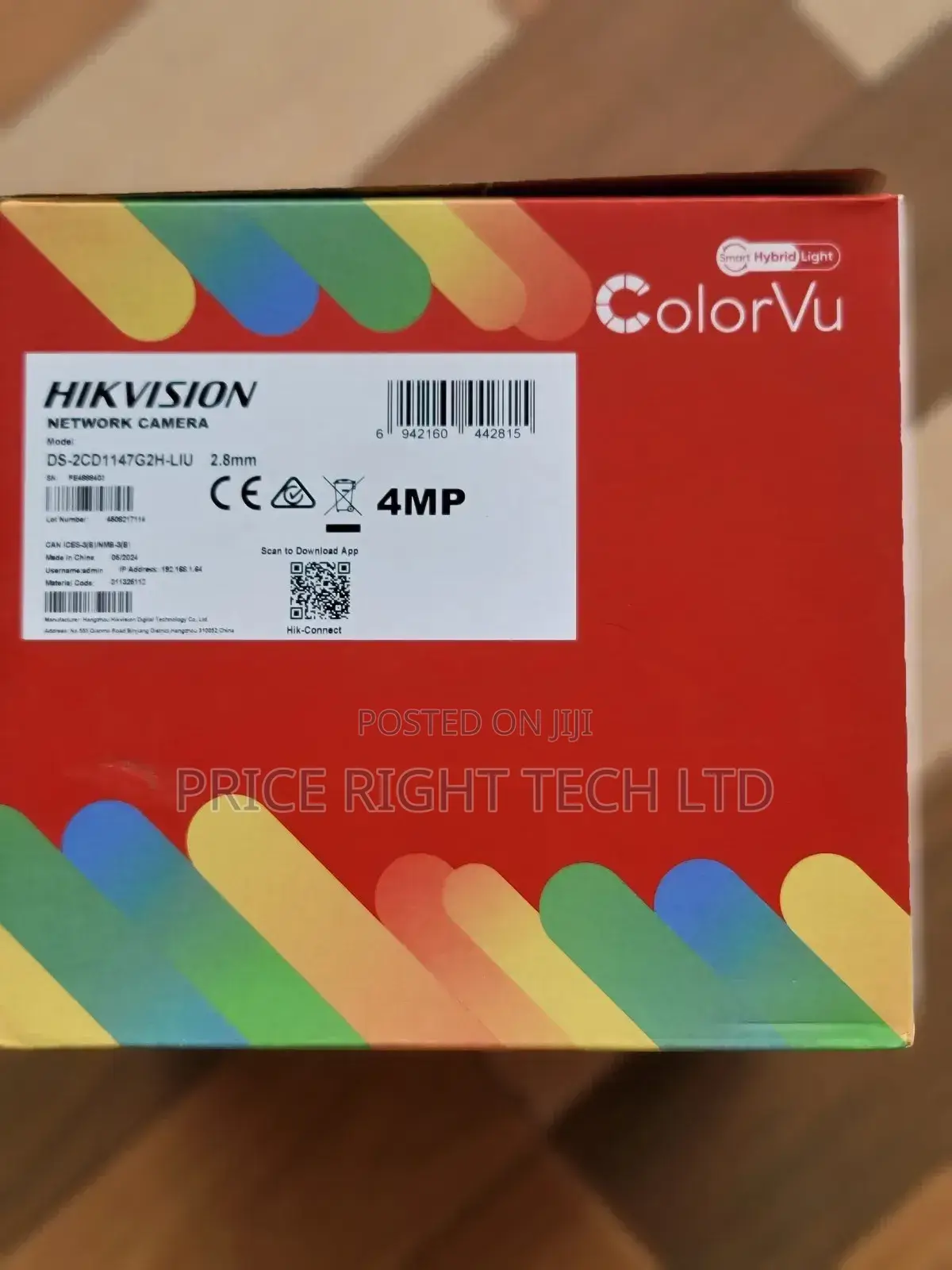 Hikvision 4mp Ip Colorvu Ds-2cd1147g2h-Liu