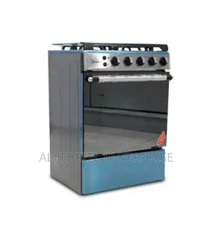 Midea 4 Burner Gas Cooker 60 X 55cm With Oven — Silver