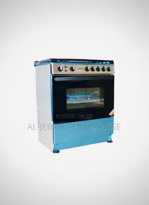 Midea 5 Burner Gas Cooker 80x60 Cm With Oven and Grill
