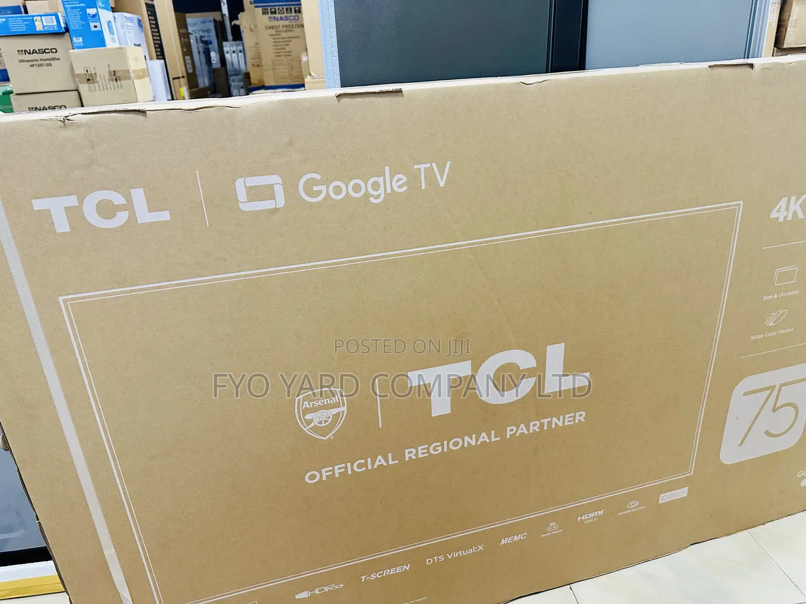 TCL 75′′ P755 HDR Bezel-Less Google Tv Voice Control