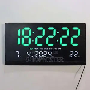 Digital Display Alarm Wall Clock