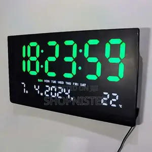 Digital Display Alarm Wall Clock