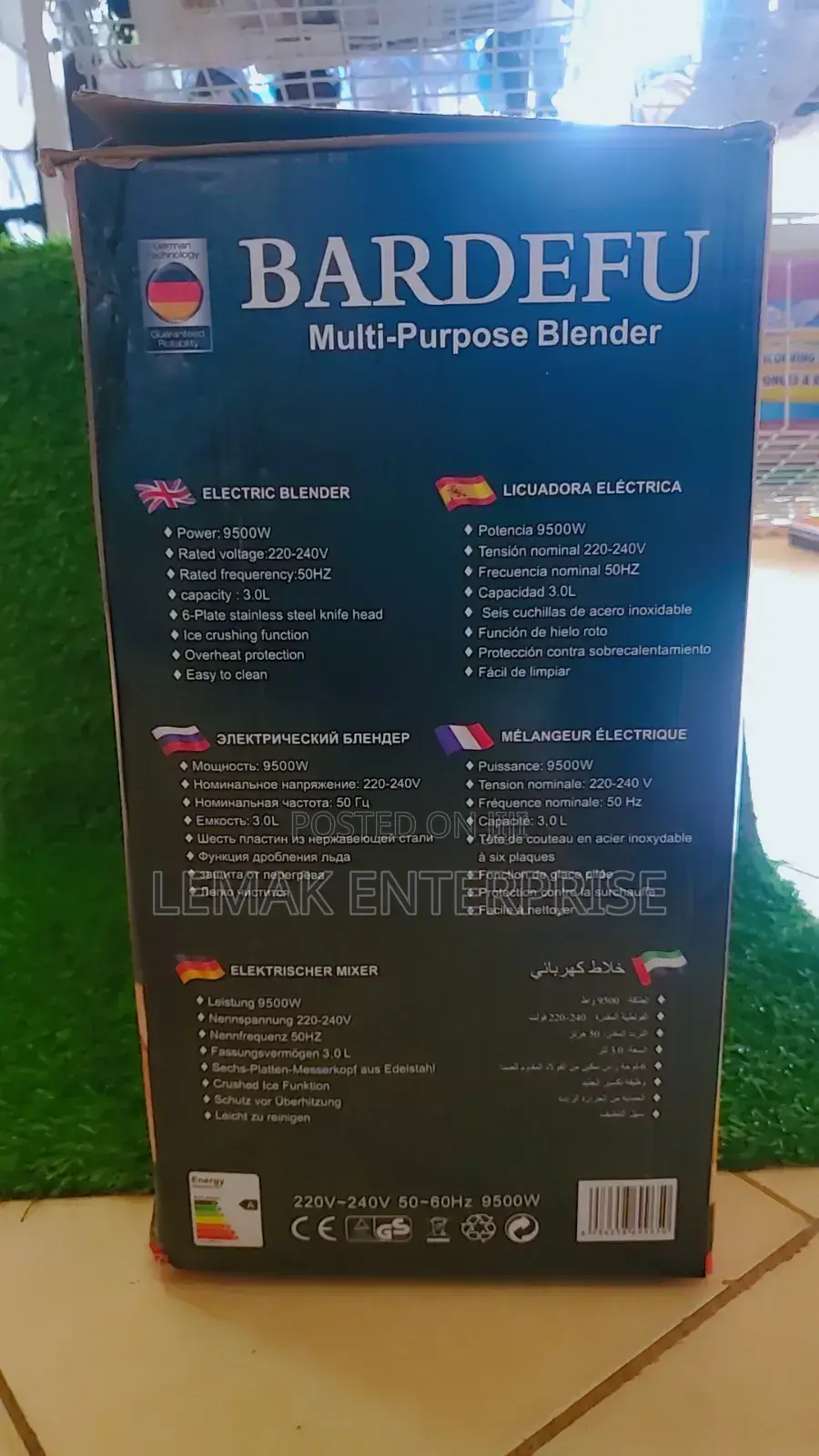 Original in 6 in 1 Multi-Purpose Commercial Blender 95000w