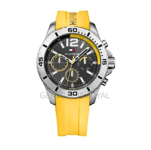 Tommy Hilfiger Yellow Silicone Strap Watch