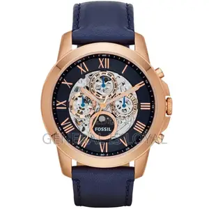 Fossil Men's ME3029 Grant Automatic Watch With Blue Leather